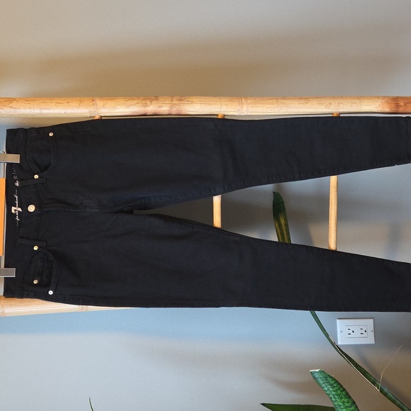7 For All Mankind Dark Blue Skinny Jeans - Picture 2 of 9